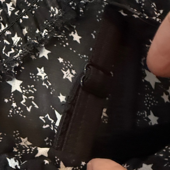 Torrid Black and White Starry Night Fully Lined Midi Dress - Picture 9 of 13